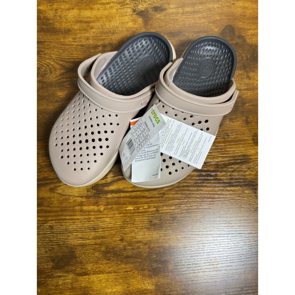 Crocs LiteRide 360 Inmotion Clogs Taupe Black Mens 7 Women's 9